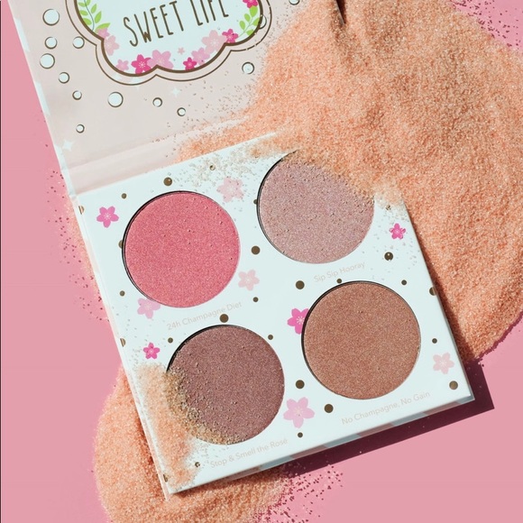 NWT 4-Pan BEAUTY BAKERIE ‘Cotton Candy Champagne’ Blush Palette - Picture 10 of 11